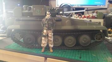 One 12th Scale Scimitar Tank FV107 CVR (T) (Modern Warfare) Custom Vehicle