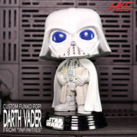 Darth Vader (white outfit from Infinities ) (Funko Pop!) Custom Miniature / Figurine