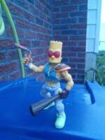 Bartman "Barttey" Jones (Casey Jones+Bart Simpson) (Amalgam) Custom Action Figure