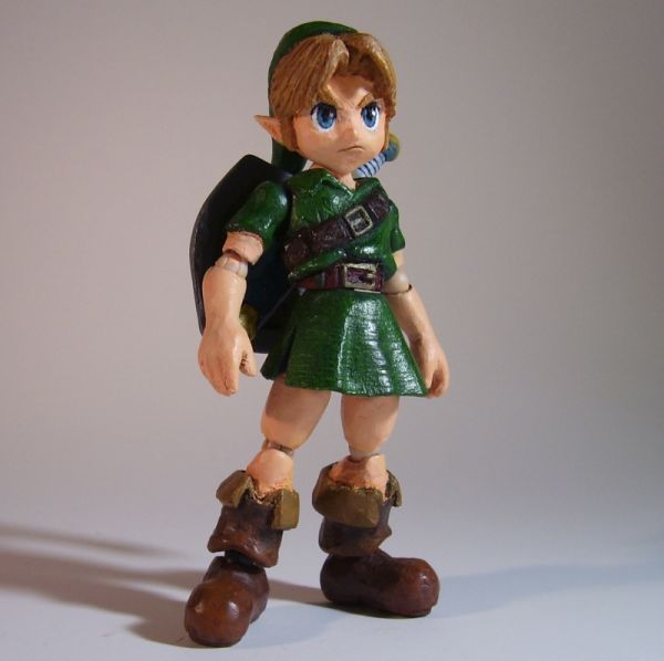 Young Link Figure (Legend of Zelda Orcarina of Time) Custom Action Figure