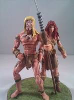 Ultimate #3 Kazar and Shanna (Marvel Universe) Custom Action Figure