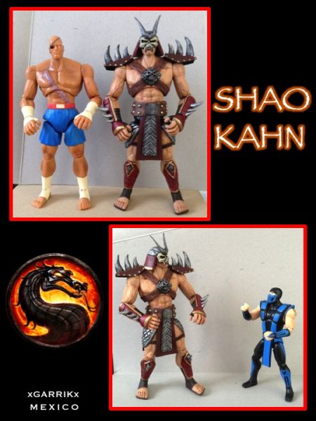 Mortal Kombat Custom Light Box MK2 Shao Kahn Diorama 