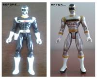 power rangers in space silver ranger action figure