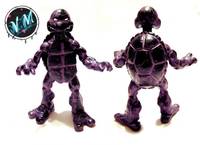 TMNT Adventures Stump Wrestling Raphael Black & Purple Costume (Teenage Mutant Ninja Turtles) Custom Action Figure