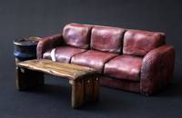 Cowabunga Couch & Tubular Tables (Teenage Mutant Ninja Turtles) Custom Miniature / Figurine
