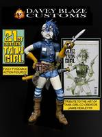 21st Century TANK GIRL (Hewlett Style) (Tank-Girl) Custom Action Figure