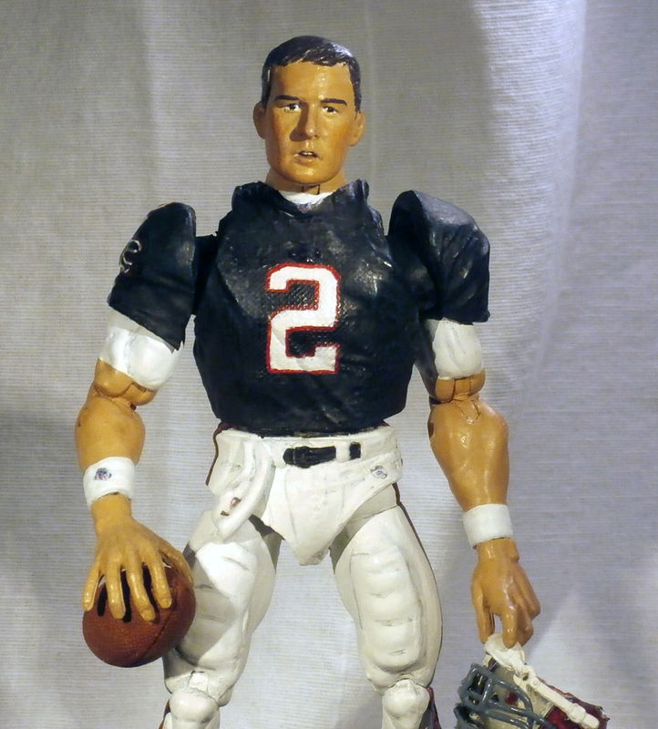 Atlanta Falcons NFL Toy Quarterback Throwback Jersey Action Figure