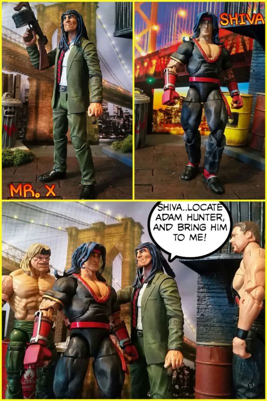 Mr. X and Bodyguard Enforcer Shiva (Streets of Rage) Custom Action Figure