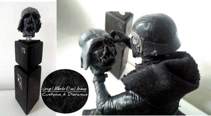 Darth Vader Burnt Helmet (Ep VII) (Star Wars) Custom Other