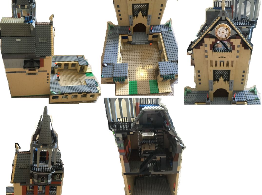 Lego Hogwarts playset and Slytherin building (Harry Potter) Custom Diorama  / Playset