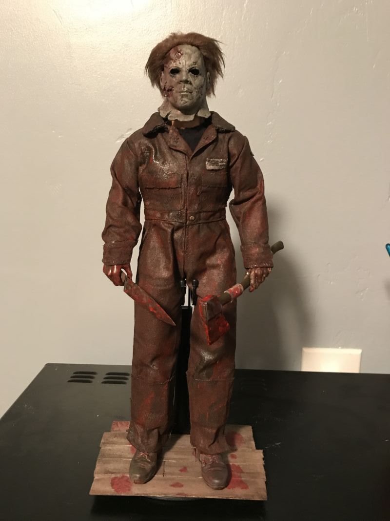 Custom 1/6 RZH2 Bloody Michael Myers Halloween 2 Figure Rob Zombie  (Halloween) Custom Action Figure